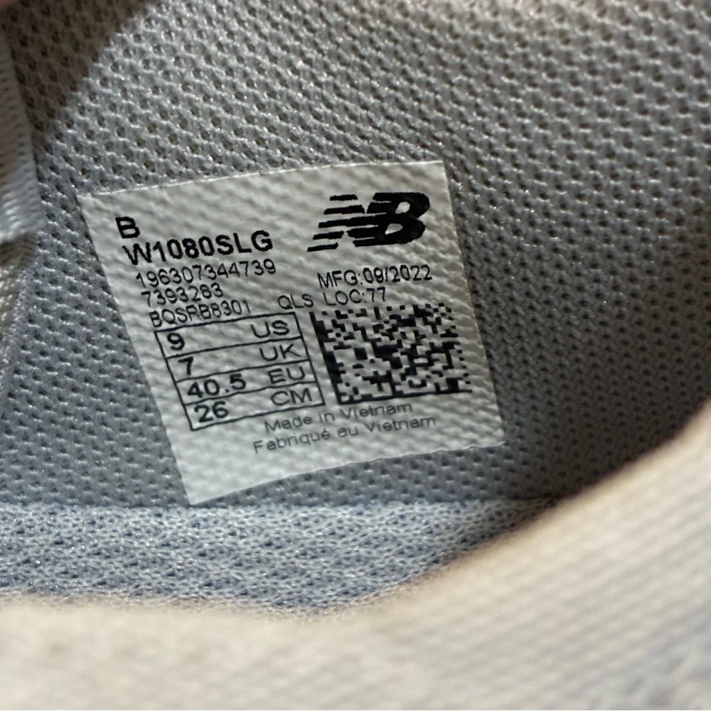 New Balance Women's Fresh Foam X 1080 Unlaced Slip On Sneakers Grey Size 9.5 New - Picture 8 of 8